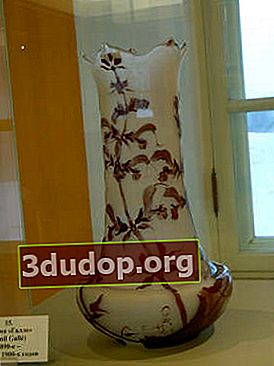Vase aux orchidées sauvages. E. Galle